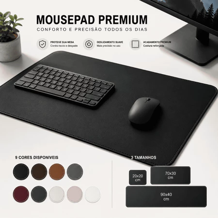 Mousepad Grande (Deskpad de Couro): vale a pena forrar a mesa?