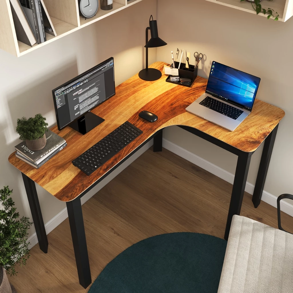 Mesa em L 120x90 Industrial (Legos): vale a pena pra home office?