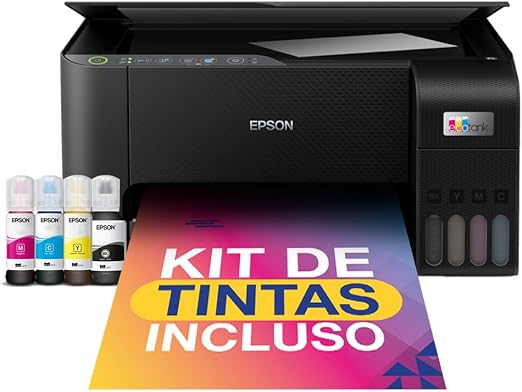 Impressora Epson EcoTank L3250 (tanque, Wi-Fi, multifuncional)